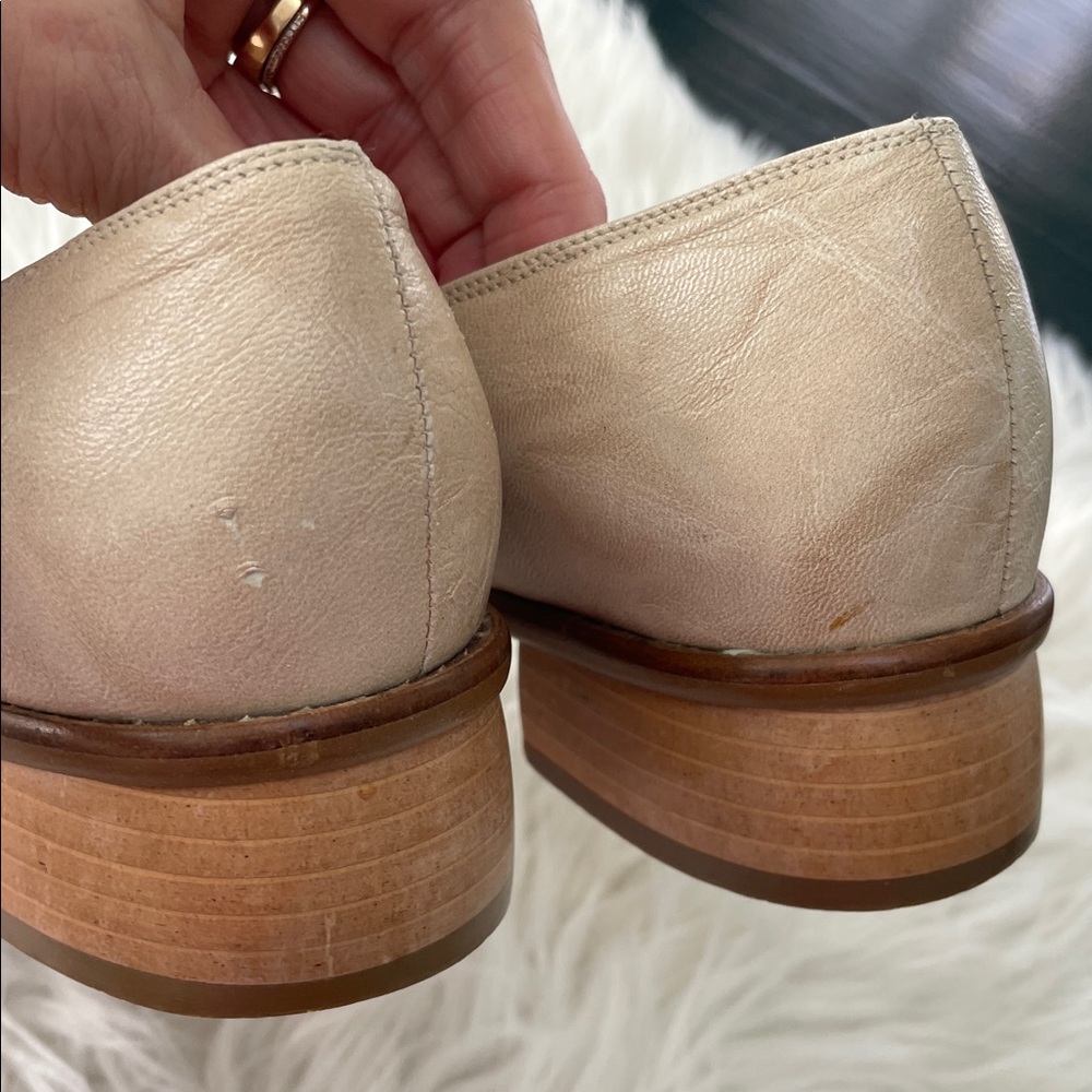 Vintage Roberto Capucci Shoes Leather Designer Shoes Size 6B Cream brown Color - Picture 11 of 13